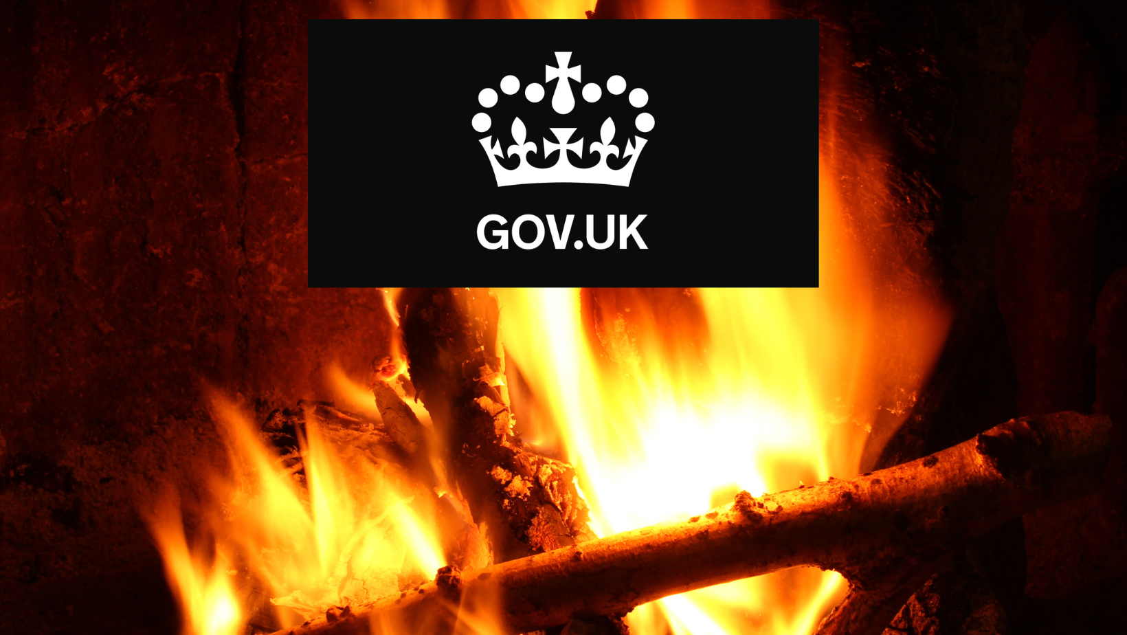 Fire With UK GOV Logo